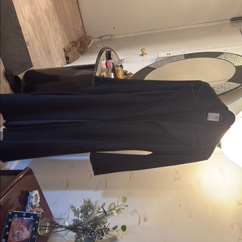 Long wool Ferre coat with belt